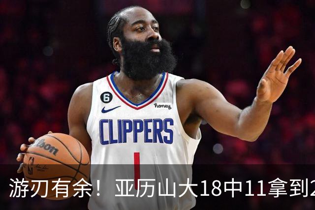 游刃有余！亚历山大18中11拿到26分2帽 正负值+10